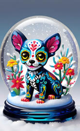 sugar skull puppy