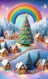 Over the mossybog passed Alpine village