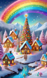 beautiful Xmas in Alpine village