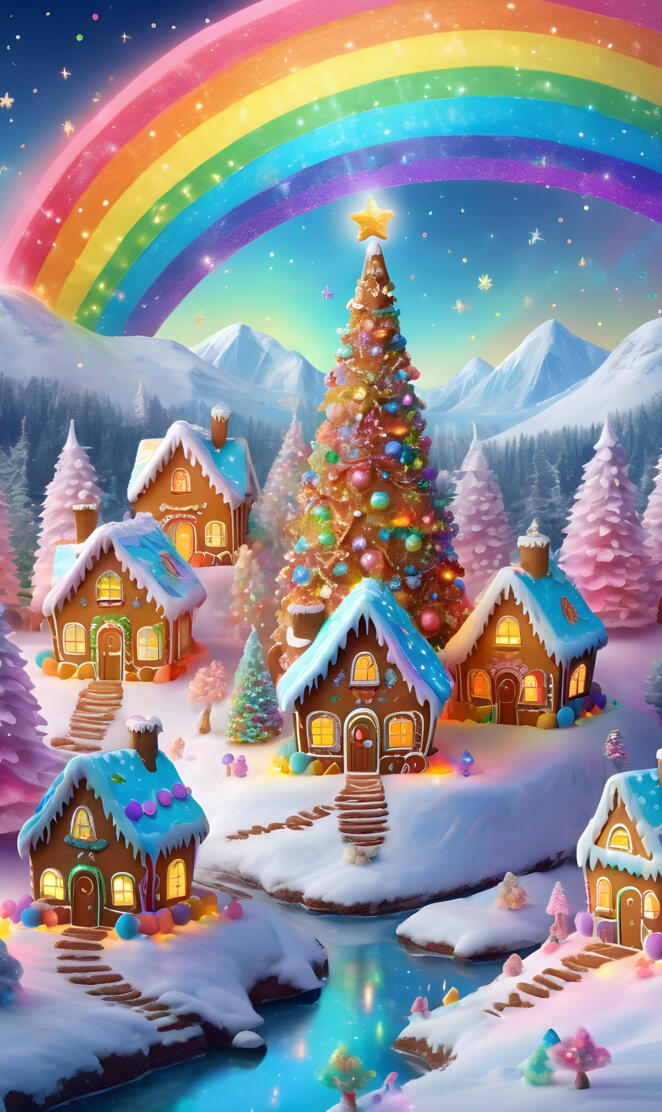 beautiful Xmas in Alpine village