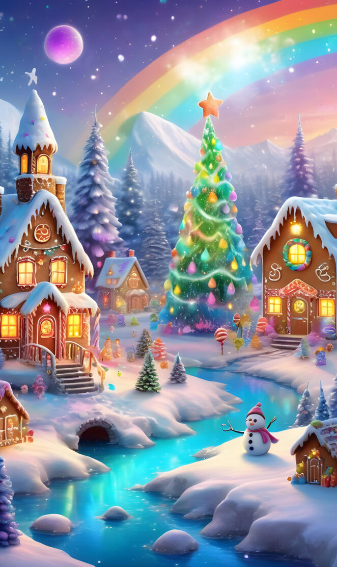 over The swamp in alpine village