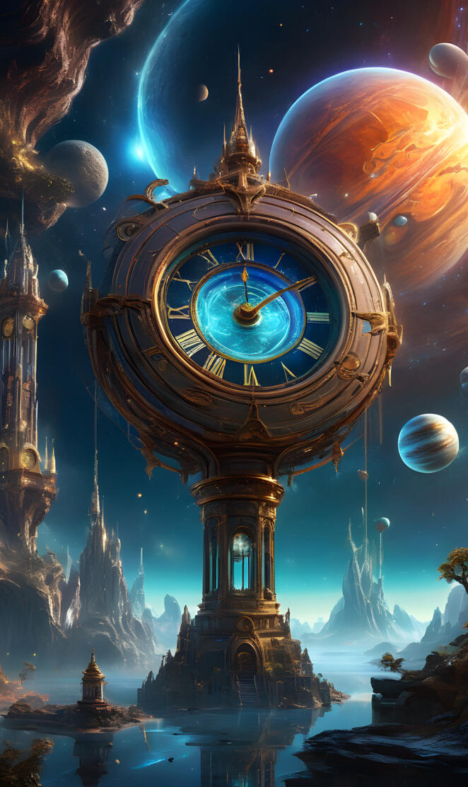 a clock tower with a large globe on top