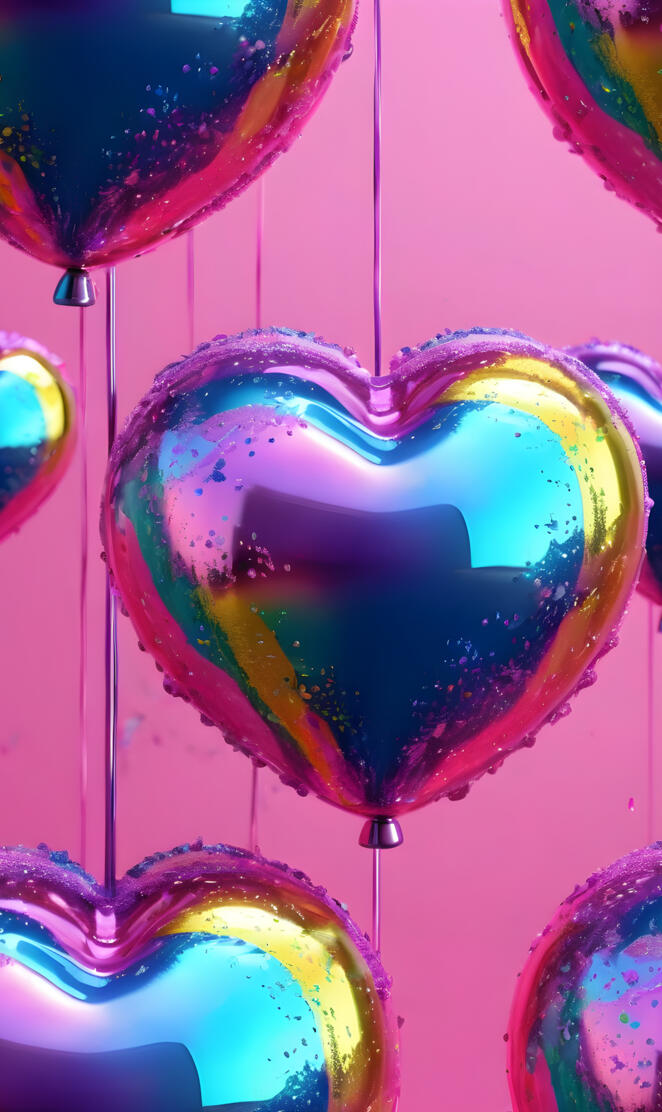 a group of colorful balloons