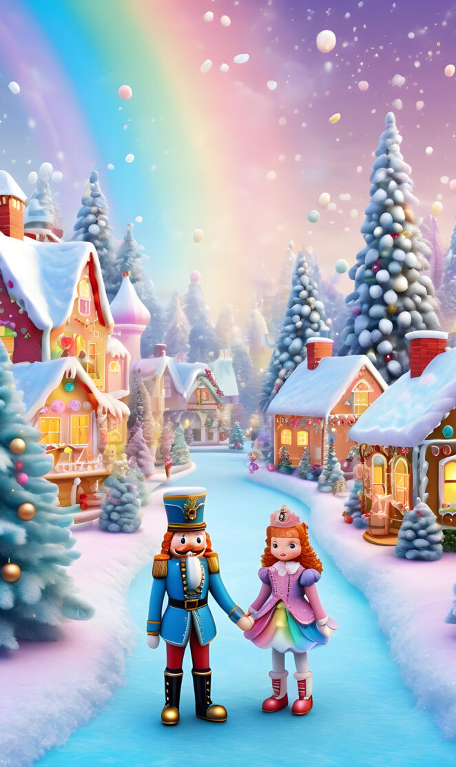 Lady Ginger in alpine village