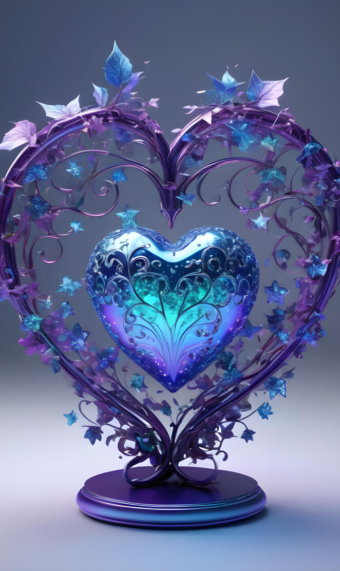 a blue and white globe with flowers on it