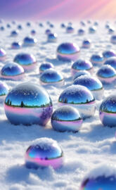 a group of colorful eggs