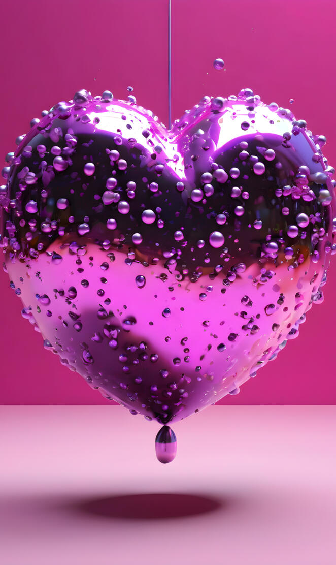 a purple balloon with a string