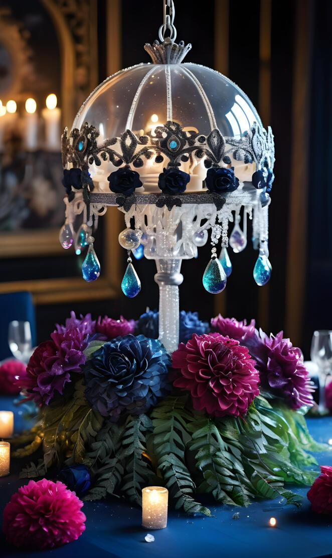 a glass vase with flowers