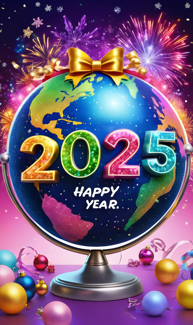 a colorful poster with a star and text