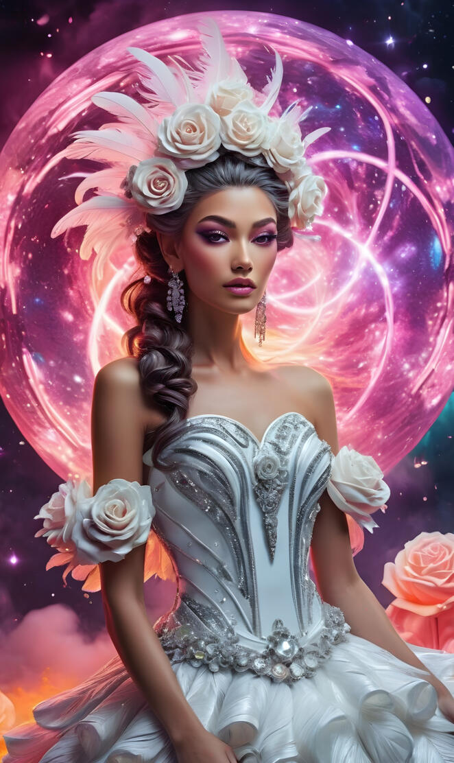 Daniela Braga in a garment