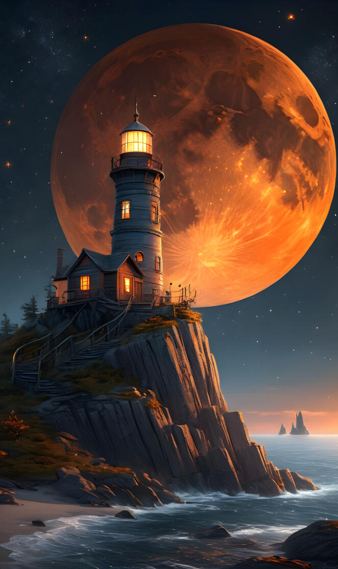 a lighthouse on a cliff