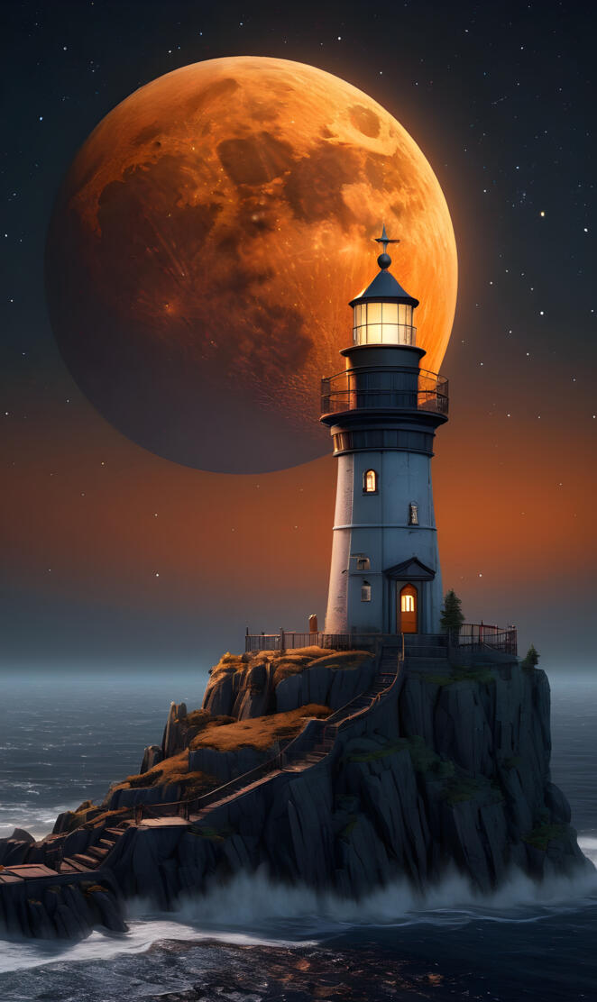 a lighthouse on a rocky cliff