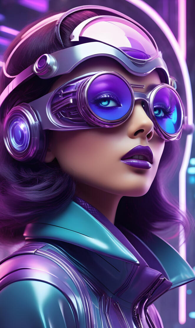 "Purple Haze all in my Eyes" (retro future)