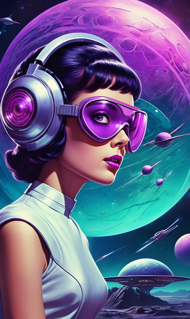 "Purple Haze all in my Eyes" (retro sci-fi)