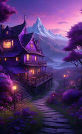 Twilight Trimmed In Purple Haze