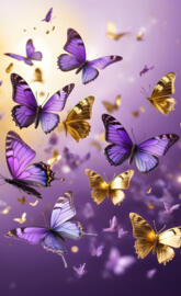 its your golden hour in purple haze & The butterflies