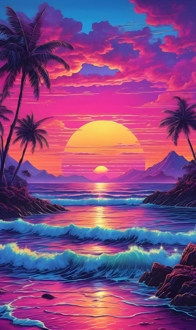 Vapor Wave Sunset