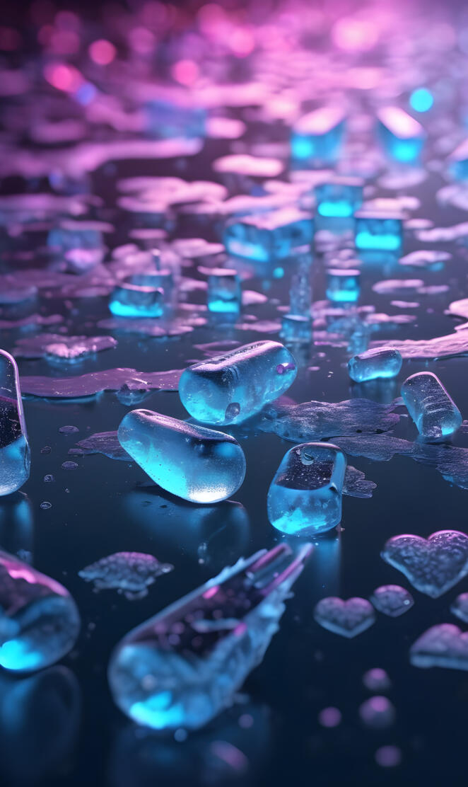 a close up of water drops