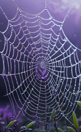 purple spider web