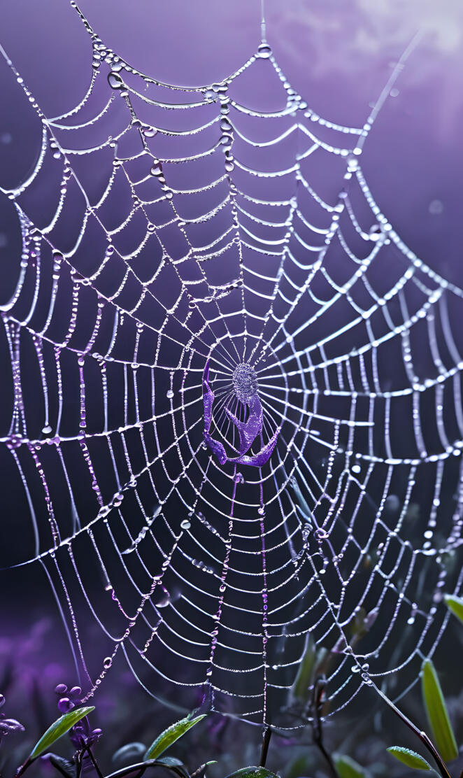 purple spider web