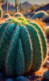 a cactus in a desert