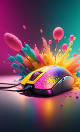 Colorful smoke splash Mouse