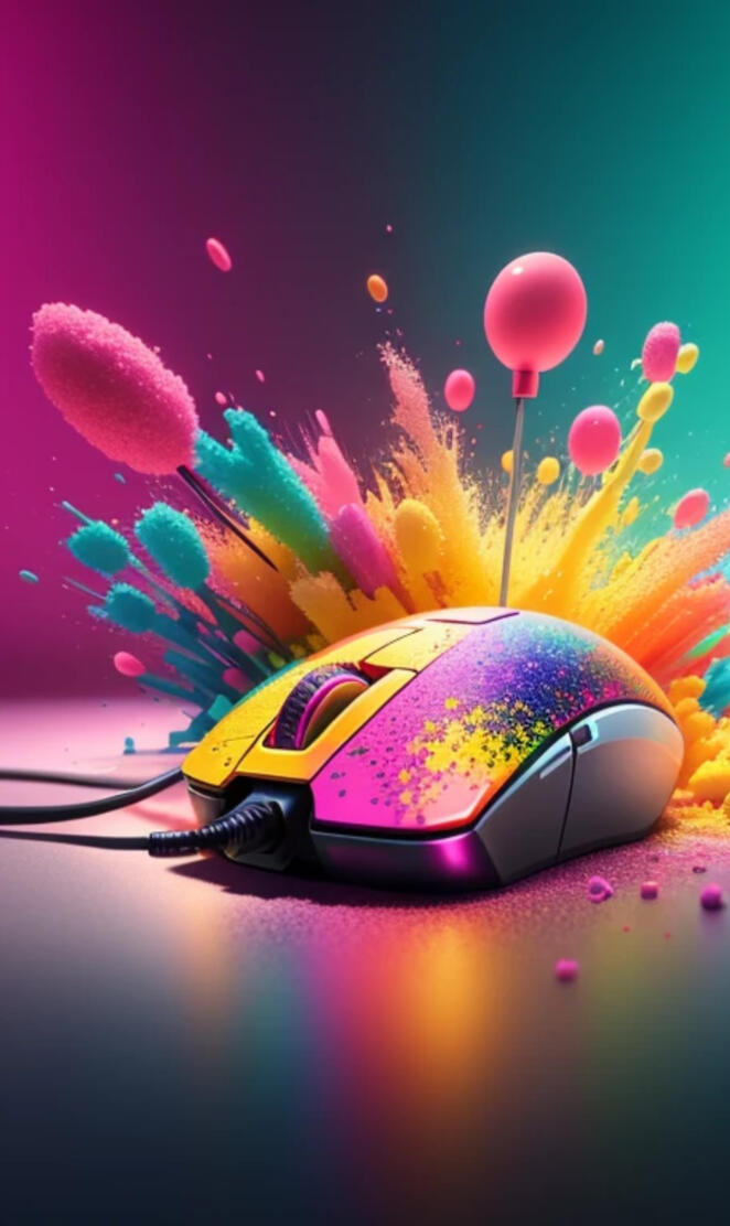 Colorful smoke splash Mouse