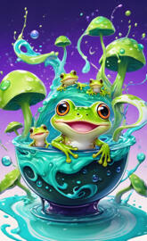 Frogs in a cup