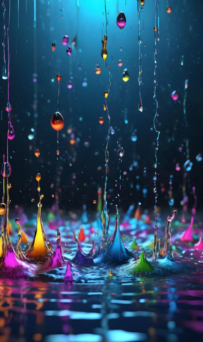 a group of lights from strings