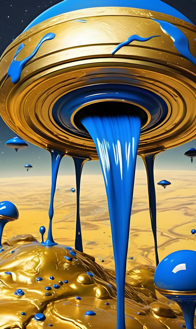 royal blue & gold paint