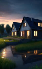 josna night All around the water is pouring. A hundred houses with him