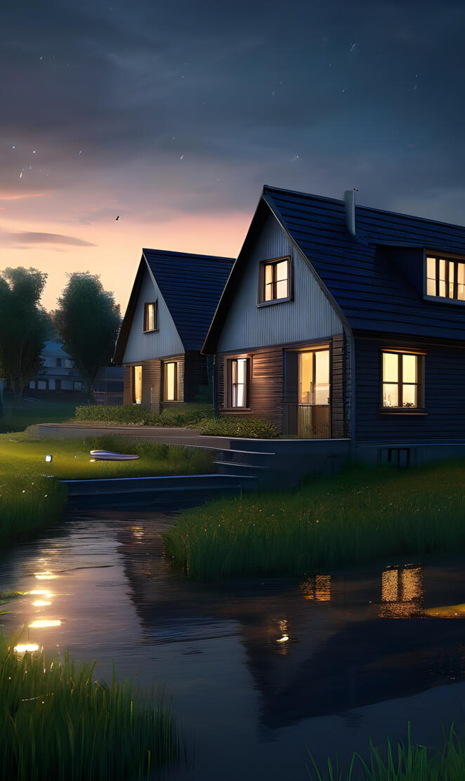 josna night All around the water is pouring. A hundred houses with him