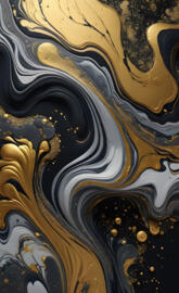 Black, White, Gold, Silver, Glitter