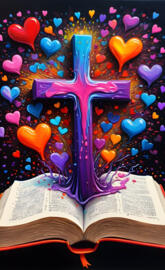 a book and a paper on a table