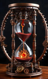 Molten Time Clock