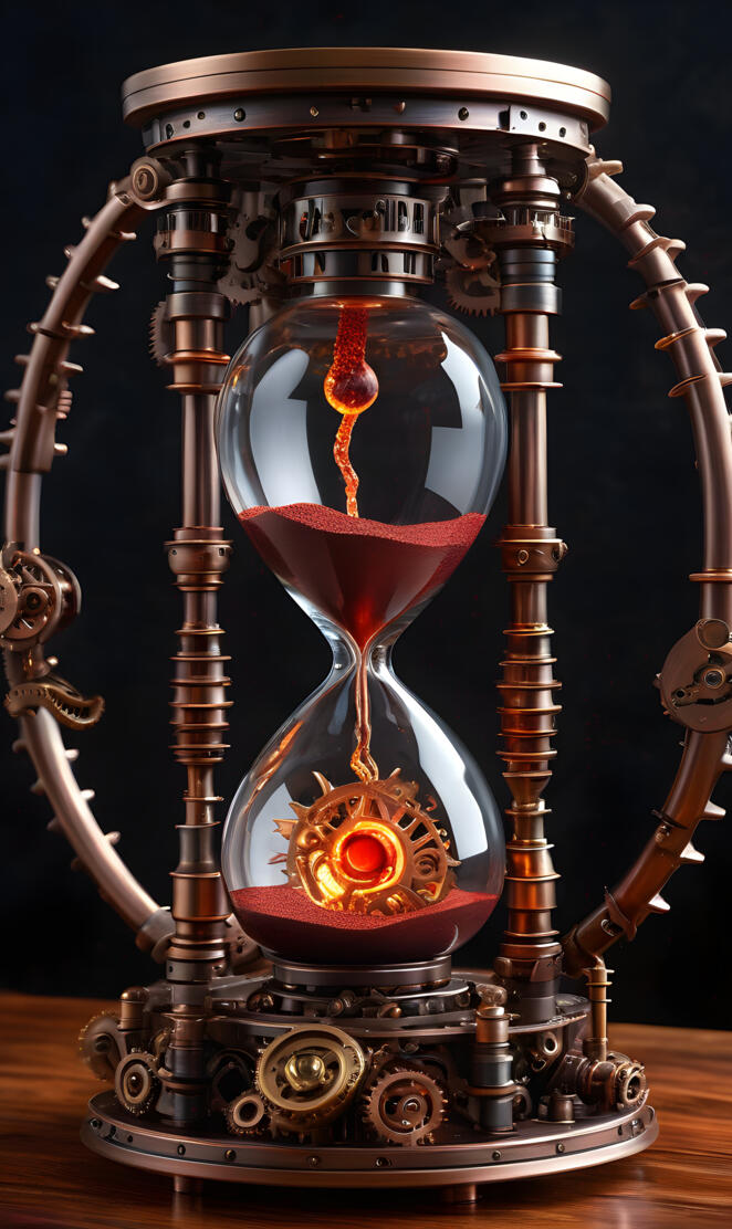 Molten Time Clock