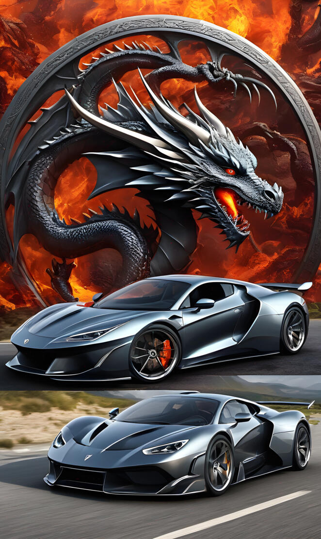 dragone nouvelle voiture dans le monde des sypercars