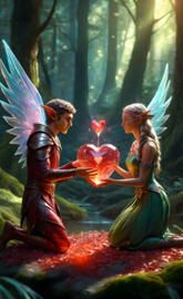 Prince Freiltig and Princess Hyanathria (the Lover's Binding Ceremony)