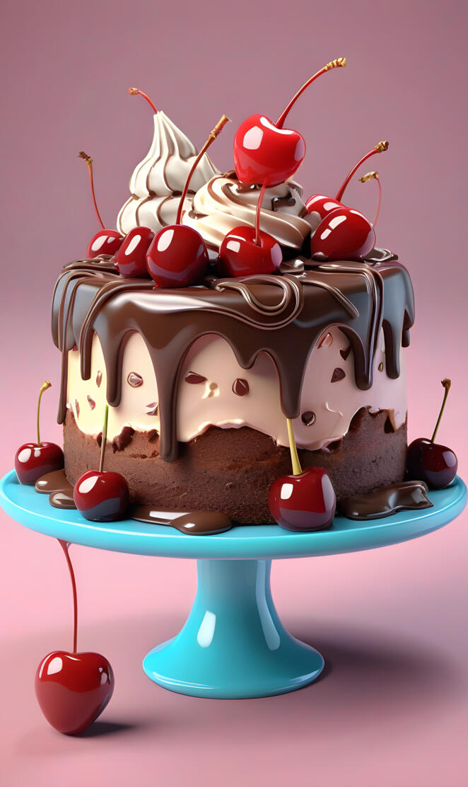 a cake with fruit on top