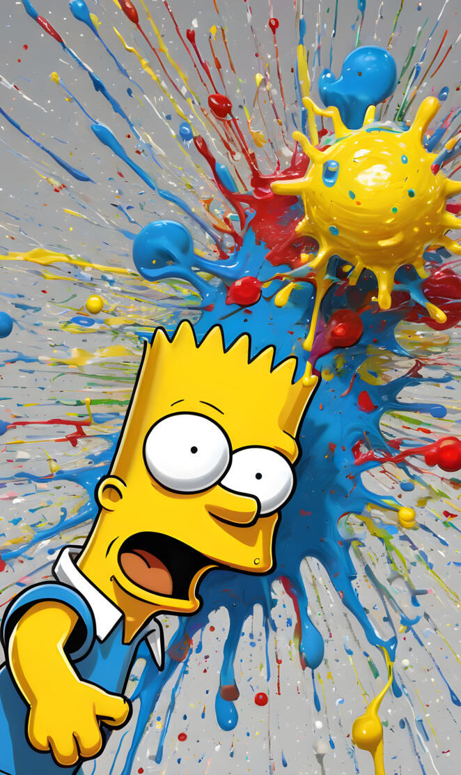 a cartoon character on a map