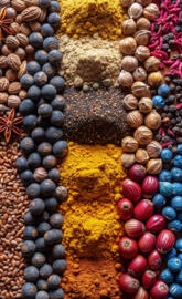 Colorful ingredients