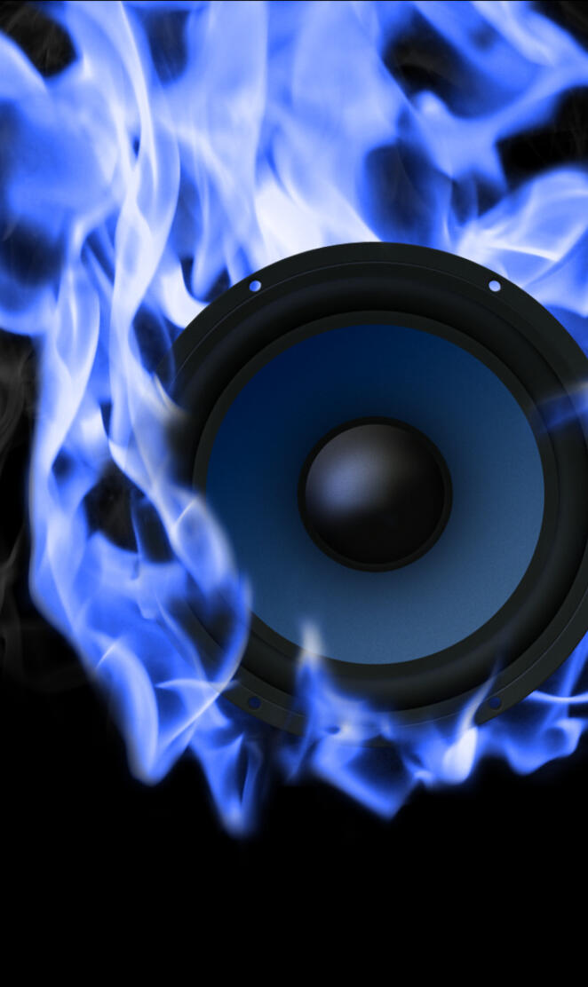 Burn loudspeaker