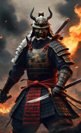samurai in war