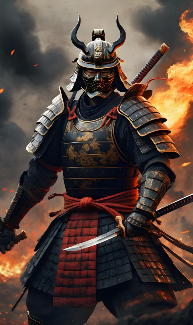 samurai in war