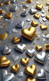 a group of gold and black sandals