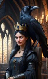 Only a witch would have such a huge raven