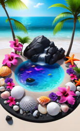 Fairy pool by the ocean