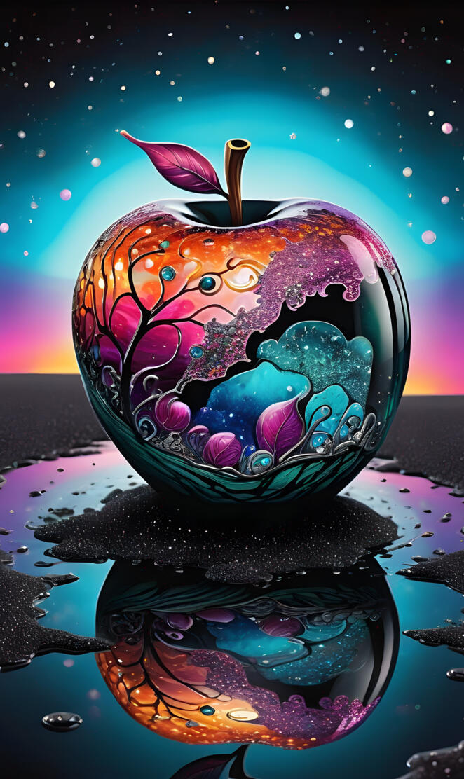 a decorated egg with a cat on it