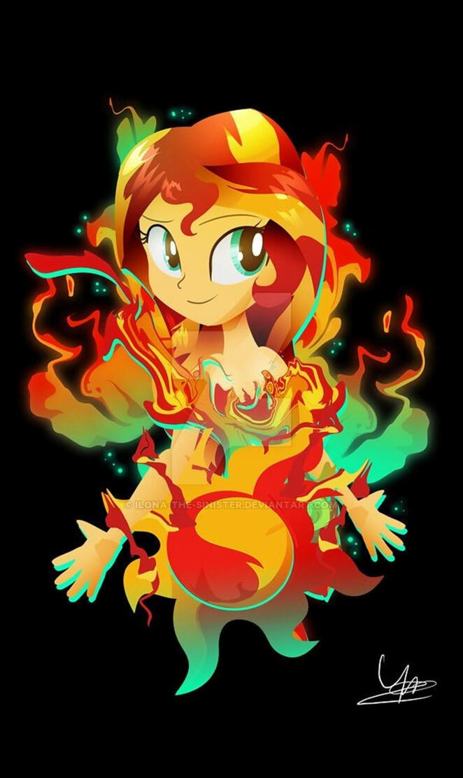 Sunset shimmer art