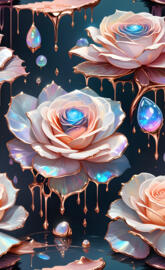 rosegold moonstone rose